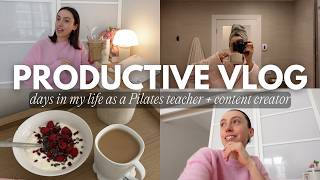 healthy & wealthy vlog: a few days in my life working two jobs 💻✨