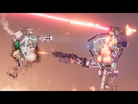 Super Mecha Knight vs Titan Monarch - People Playground 1.22.3