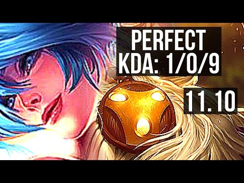 SONA & Ezreal vs BARD & Lux (SUPPORT) | 1/0/9, 1200+ games, 800K mastery | BR Master | v11.10