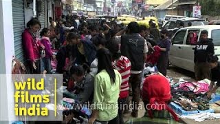 Shopping at Bata line junction in Dimapur, Nagaland