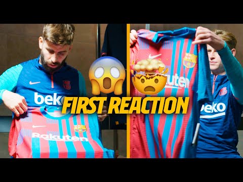 PIQUÉ and DE JONG's FIRST IMPRESSION on the NEW KIT (UNBOXING)