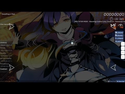 osu! Cookiezi Demetori - Emotional Skyscraper ~ World's End +HDDT Failed