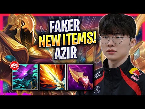 FAKER TRIES AZIR WITH NEW ITEMS! - T1 Faker Plays Azir MID vs Irelia! | Season 2024