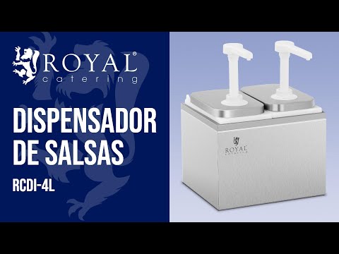 vídeo - Dispensador de salsas - 2 dosificadores - 2 x 2 L