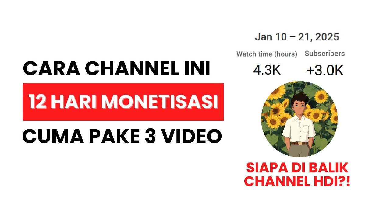 Cara Gue Dapet 3000 Subscriber & 4000 Jam Tayang dalam 12 Hari!