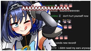 Kronii casually blasted your ear at the start of the stream