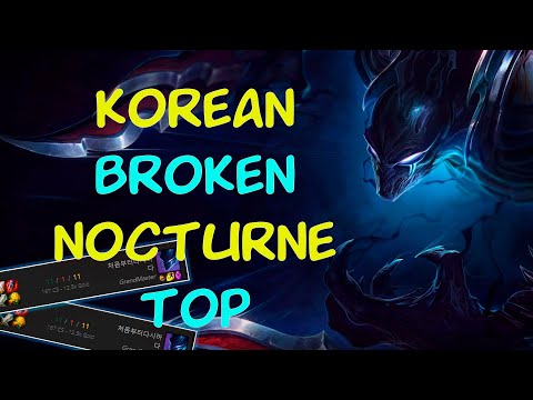 NEW KOREAN META NOCTURNE TOP ANNIHILATING ENEMIES | Nocturne guide | Nocturne build | Nocturne top