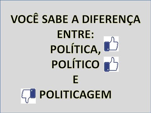 O que é politica, politico e politicagem?