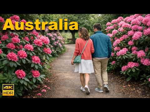 Sydney Australia Walking Tour - Secret Rhododendron Gardens and Lookouts | 4K HDR