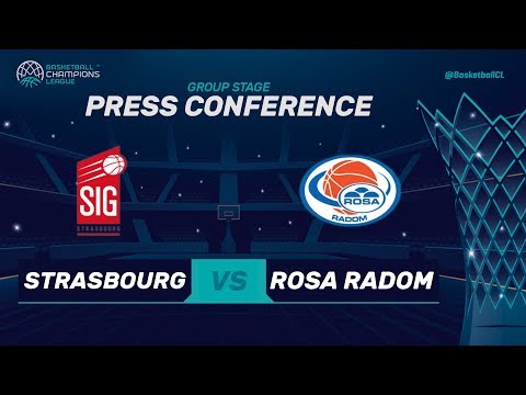 SIG Strasbourg v Rosa Radom - Press Conference - Basketball Champions League 2017-18