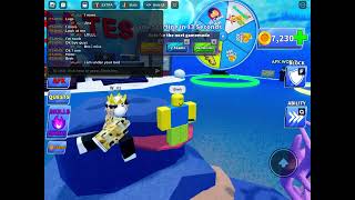 Playing with my friend roblox blade ball
