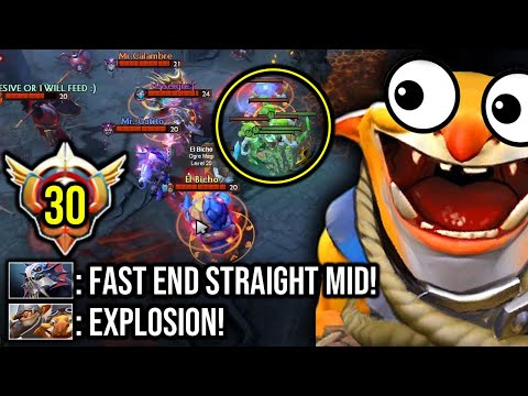 Fast End against Techies?? BIG Mistake!!! OMG Grandmaster Techies rekt them all!!