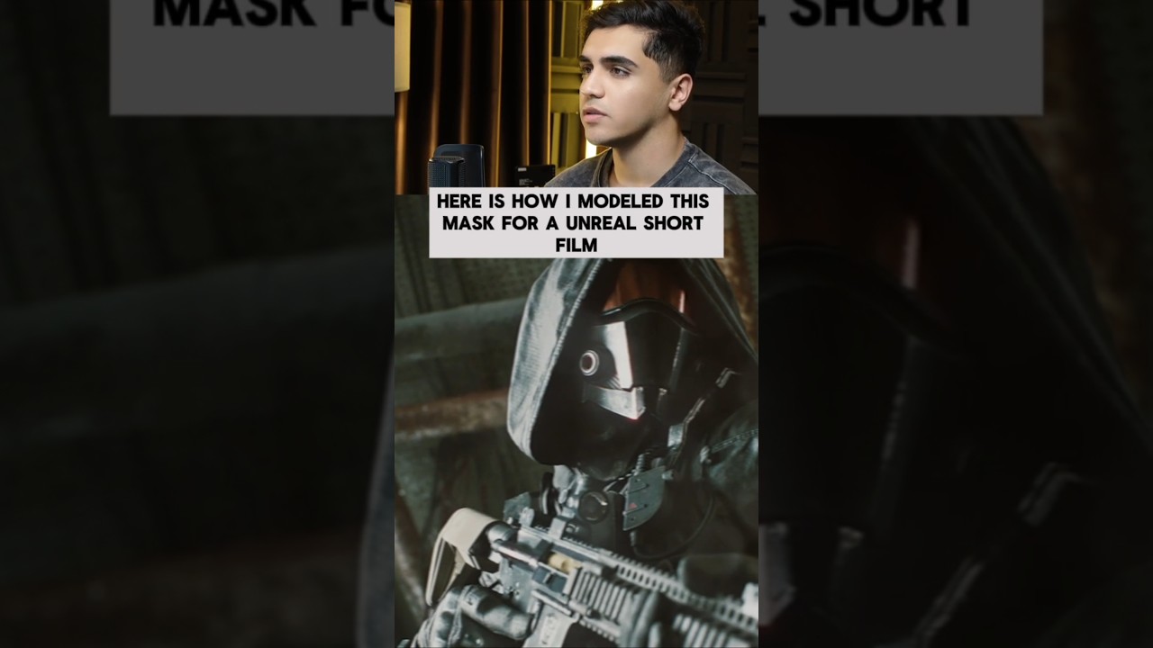 How I modelled this mask for cgi short animation