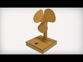 DIY Table Fan Out Of Cardboard At Home
