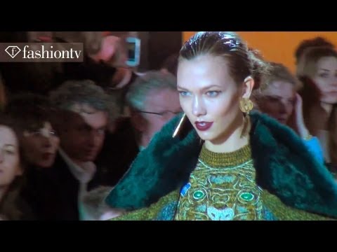 Kenzo Fall 2012: Models On An Escalator ft Karlie Kloss at Paris Fashion Week PFW | FashionTV