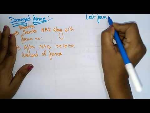 Go back N protocol | data communication | Bhanu priya