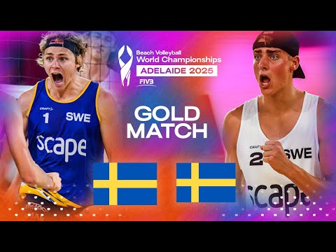 Åhman/Hellvig vs. Hölting Nilsson/Andersson, E - Beach World Champ. 2025 | Highlights | Gold Match