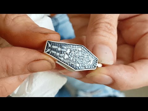 Micro mosaic wax grout and polishing