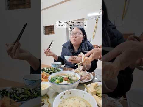 What my parents feed me for a day