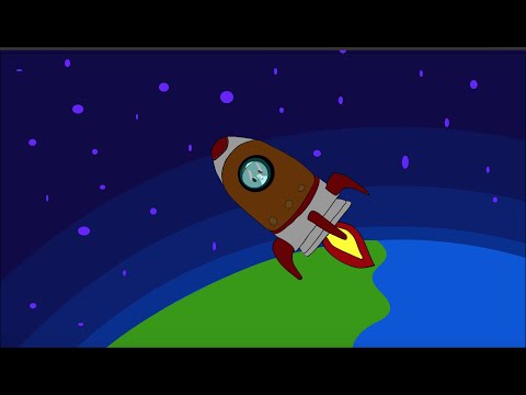 Fly to the moon | Animated short film | Monkey the cat |Animation short story | Animation Cute