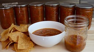 Canning Restaurant Style Salsa - Smooth Salsa Recipe & Full Canning Process