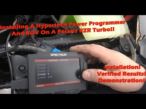 Installing a Hypertech Tuner and BOV on a 2020 Polaris RZR Turbo!!