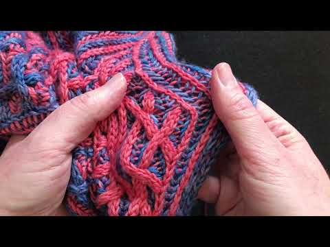 Br3l Dec Left Leaning Brioche Three Stitch Decrease