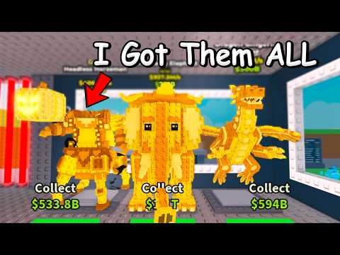 I Indexed The RAREST GOLD Brainrots In Roblox Steal A Brainrot...