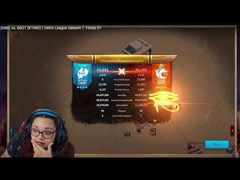 1ee8 (K2098) VS 60GT (K1960) | FINAIS DA LIGA DE OSIRIS | PARTE 1 | RISE OF KINGDOMS