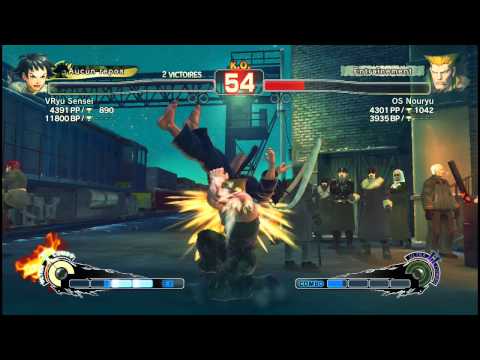 VRyu Sensei (Makoto) VS OS Nouryu (Guile) SSF4 AE 2012 720HD
