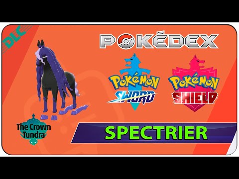 How to Catch Spectrier & Calyrex - 209 & 210 The Crown Tundra Pokedex - DLC Pokemon Sword & Shield