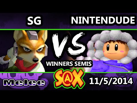 S@X - SG (Fox) Vs. Apex | Nintendude (Samus) SSBM Winners Semis - Melee