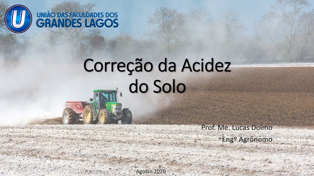 Videoaula de Fertilidade do Solo - Correção da Acidez do Solo
