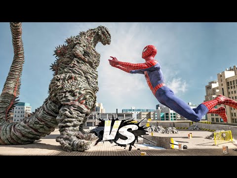 Spiderman Destroys Shin Godzilla