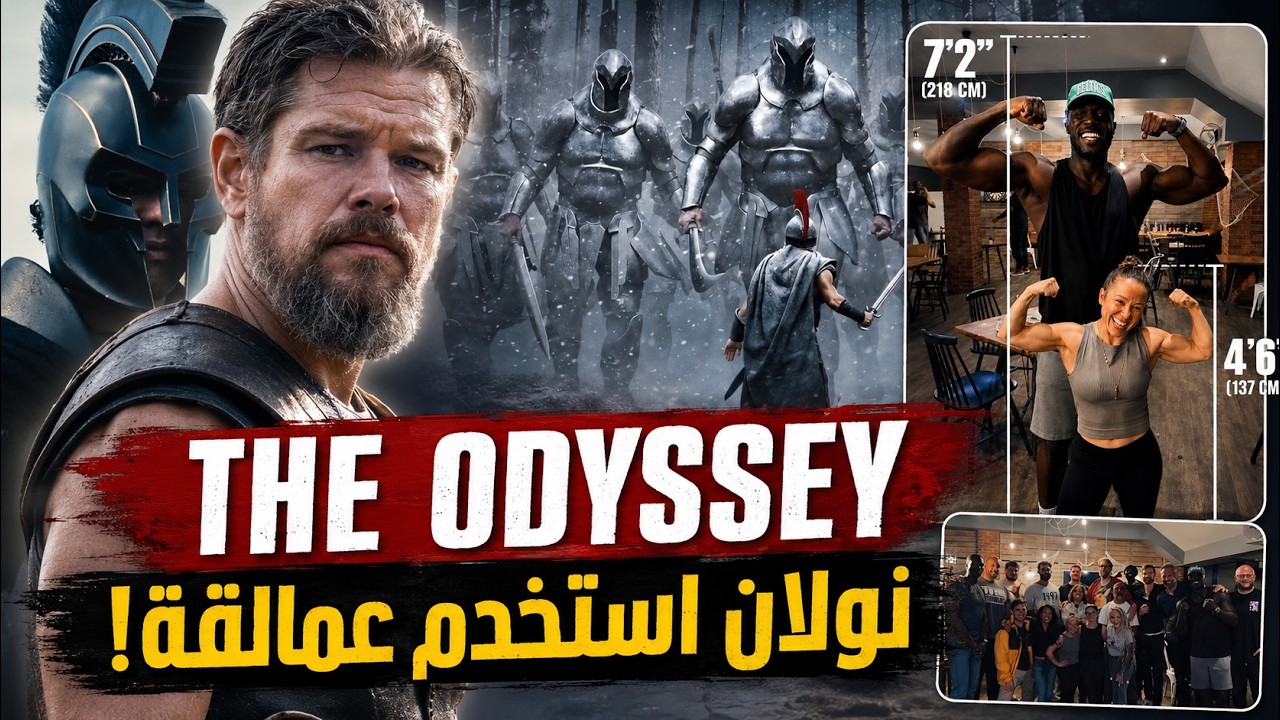 10 اشيماء مجنونة فعلها المخرج كريستوفر نولان فى فيلم the odyssey