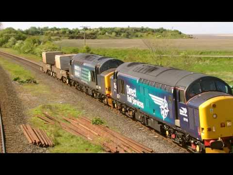 Bagillt 16.5.2016 - DRS 37716 & 37606 on Valley Flasks - Flint Holywell
