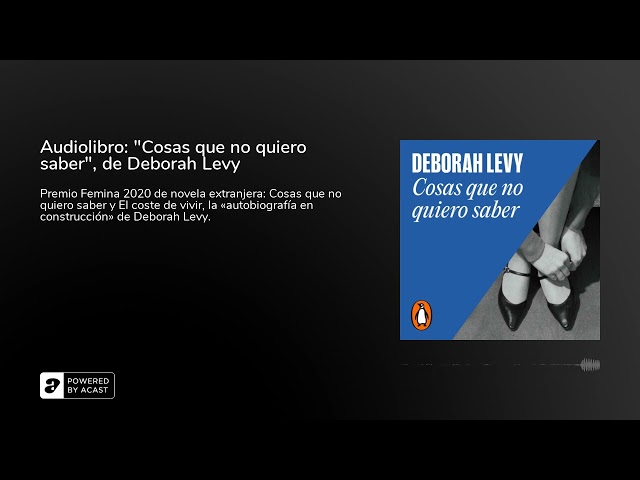 Vídeo relacionado con Cosas que no quiero saber (Random House)