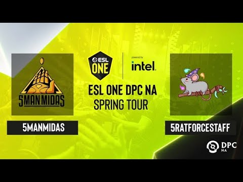 Dota2 - 5RATFORCESTAFF vs 5ManMidas - Game 1 - ESL One DPC NA Spring