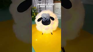 DIY Adorable Fluffy Sheep 🐑 Plush #shorts #art #diy #muktaartandcraft #youtubeshorts