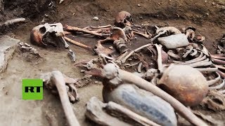 Encuentran en México restos humanos en una fosa de hace 2.400 años