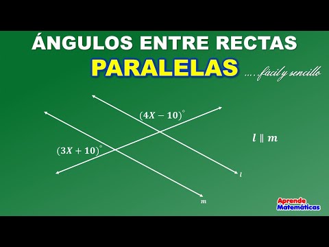 ÁNGULOS ENTRE RECTAS PARALELAS Y UNA TRANSVERSAL. ¿Como lo calculamos?