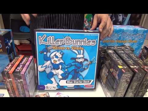 Overview of Killer Bunnies: Heroes vs. Villains - Blue Starter Deck – filmed at ACD Games Day 2013