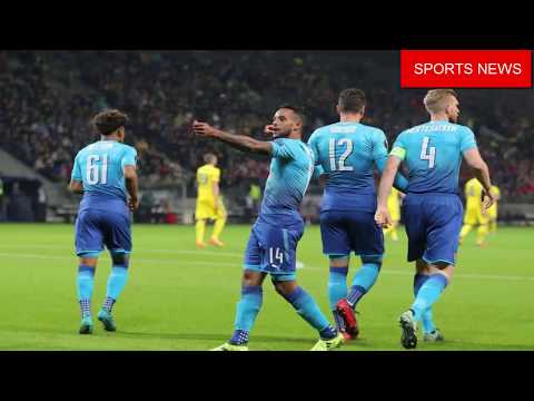 BATE Borisov 2 - 4 Arsenal -  Europa League 28/9  - SPORTS NEWS