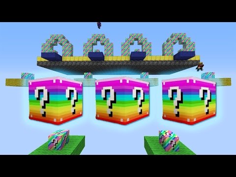 Minecraft RAINBOW Lucky Blocks DROPPER Mod (Modded Staircase) #2