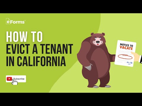 Evict A Tenant In California - Easy Instructions