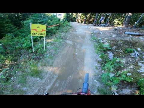 Racing Double Black Diamonds in Whistler (rough af)