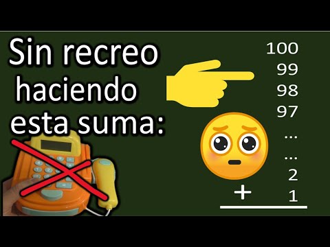 Suma de los 100 primeros números naturales, como Gauss