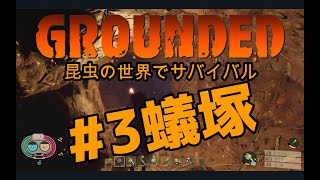 【Grounded :グランデッド】#3 昆虫の世界で生存を目指すミクロサイズ・サバイバルゲーム 女性実況【Steam】