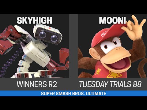 Tuesday Trials 88 SSBU Winners R2 - SkyHigh (R.O.B.) vs mooni (Diddy Kong, Cloud)