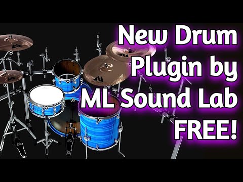 New FREE DRUM VST Plugin by ML Sound Lab - ML DRUMS - Review & Demo